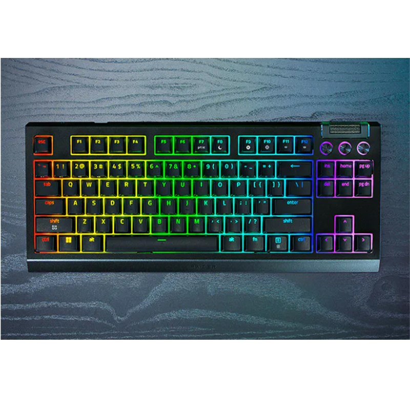Razer BlackWidow V4 Tenkeyless HyperSpeed Wireless Hot-swappable Gaming Keyboard - Black Razer BlackWidow V4 Tenkeyless HyperSpeed Wireless Hot-swappable Gaming Keyboard - Black